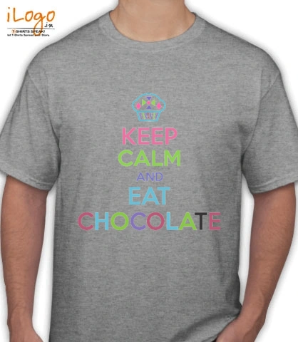 Keep-Calm-n-Eat-Chocolate - T-Shirt