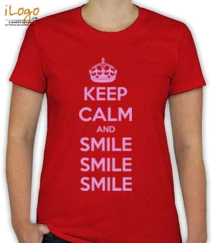 keep-calm-and-smile - T-Shirt [F]
