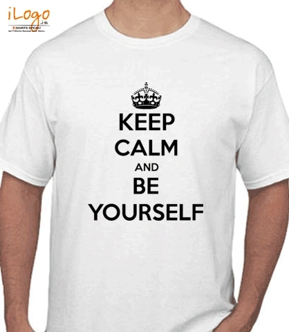 keep-calm-be-yourself - T-Shirt