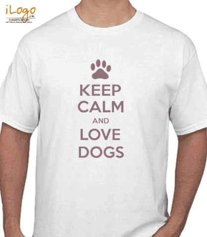 keep-calm-love-dogs - T-Shirt