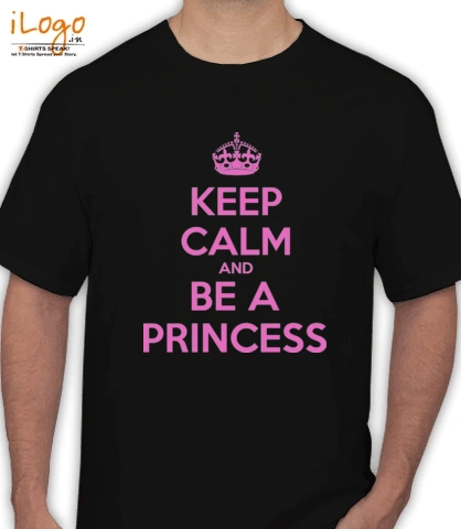 keep-calm-be-a-princess - T-Shirt