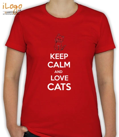 keep-calm-and-love-cats - T-Shirt [F]
