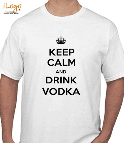 KEEP-CALM-AND-drink-vodka - T-Shirt
