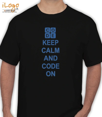 keep-calm-and-code-on - T-Shirt
