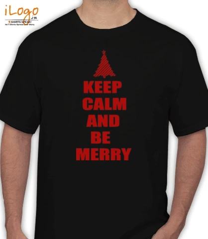 Keep-Calm-and-Be-Merry-Christmas - T-Shirt