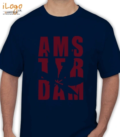 Ash-Amsterdam-Weed-Typo-Men-s-T-Shirts - T-Shirt