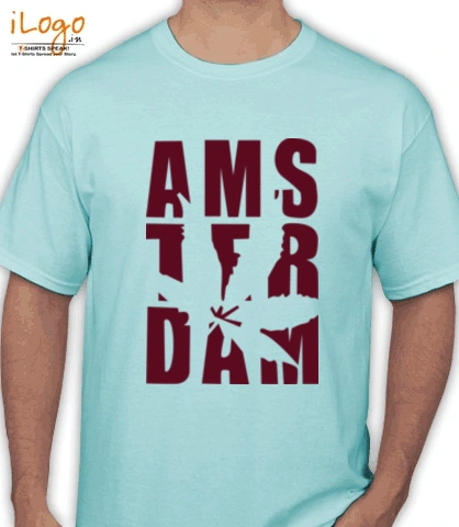 Ash-Amsterdam-Weed-Typo-Men-s-T-Shirts - T-Shirt