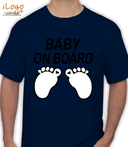 baby-on-board-feet-mini-t-shirt - Men's T-Shirt