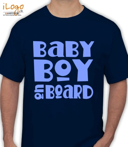 Blue-Baby-Boy-On-Board-Maternity-T-shirt - Men's T-Shirt