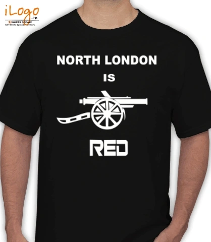 -india-north-london-is-red - T-Shirt