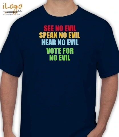 VOTE-FOR-NO-EVIL - Men's T-Shirt
