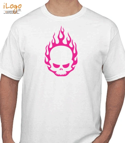Skull-In-Flames - T-Shirt