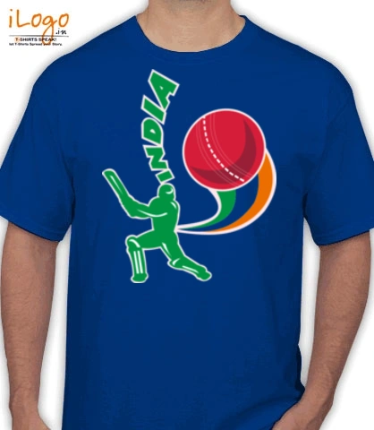 Silhouette-batting-front-view-with-ball- - T-Shirt