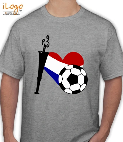I-heart-soccer-from-Netherland - T-Shirt