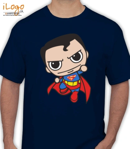 chibi-superman-flying-t-shirt - Men's T-Shirt
