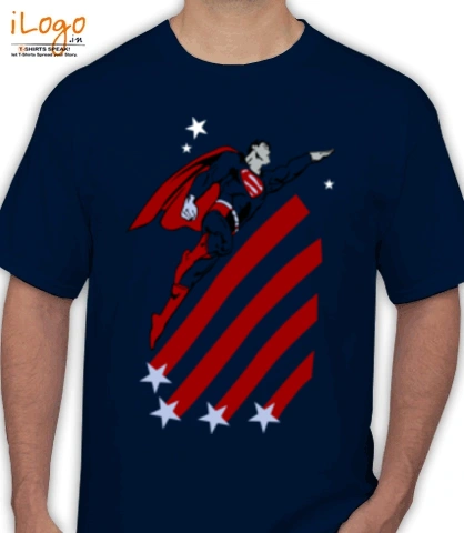 Super-Man-Red-White-and-Blue-T - Men's T-Shirt