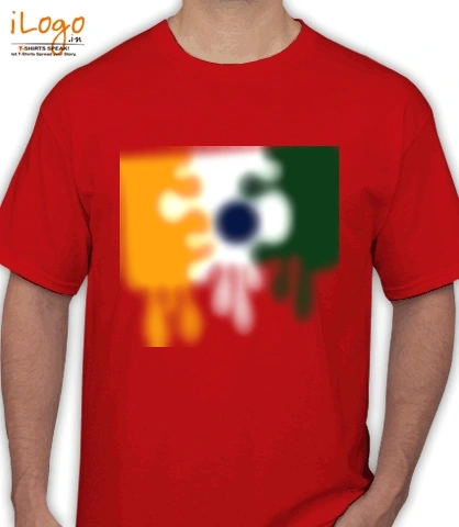 Paint-Your-Own-India-Flag-T-Shirt - T-Shirt