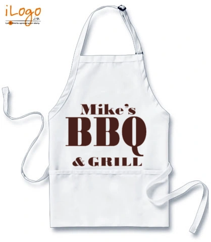 Mike-BBQ-%-Grill - Custom Apron