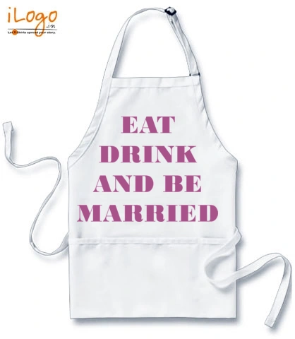 EAT-DRINK-AND-BE-MARRIED - Custom Apron