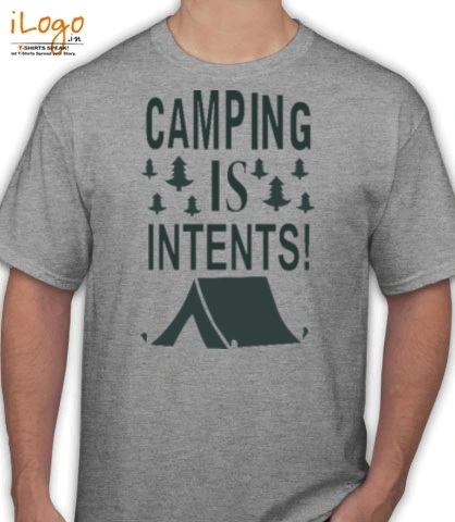 camping-is-intenst-% - T-Shirt