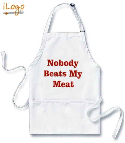 nobody-beats-my-meat - Custom Apron