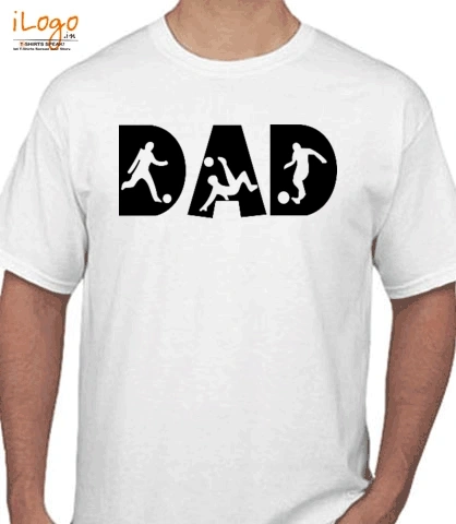 dad-play-foot-ball - T-Shirt