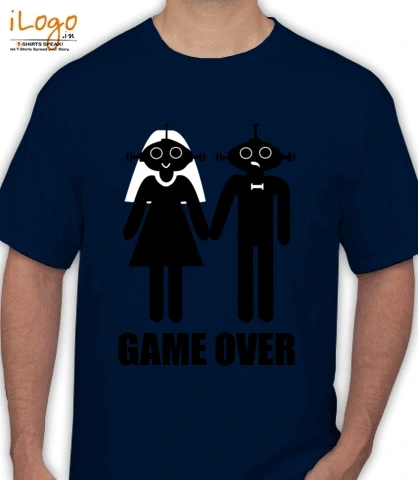 game-over-robots - Men's T-Shirt