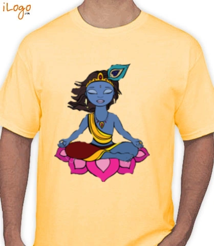 -Hindu-God-Krishna-hand-drawn- - T-Shirt