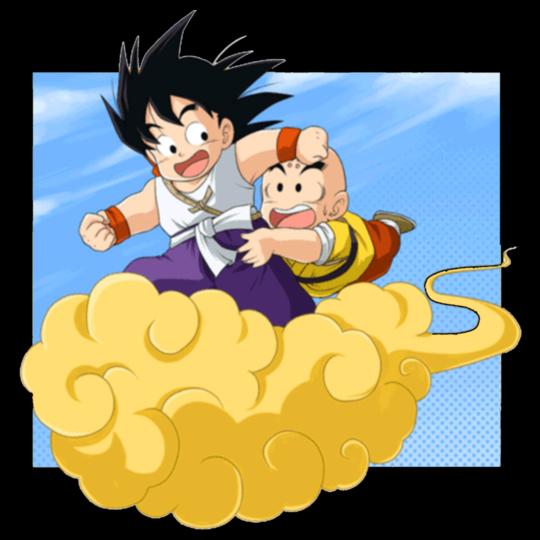 Goku-and-Krillin-on-the-Flying-Nimbus