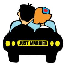 just-married-car