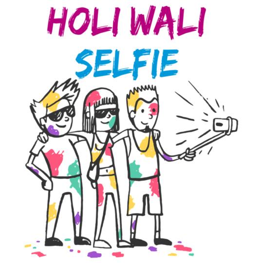 holi-wali-selfie-friends