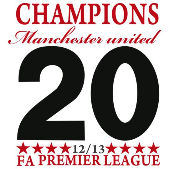 the-premer-league-manchester-united-champion-short-sleeve-t-shirt